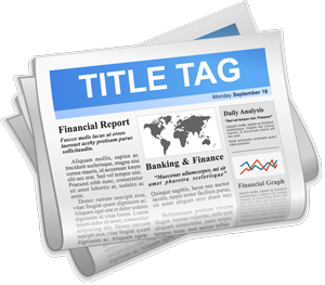 Newspaper with Title Tag